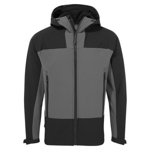 Image of Craghoppers Expert hooded softshell jacket, Carbon Grey/Black, P-C43CEL005